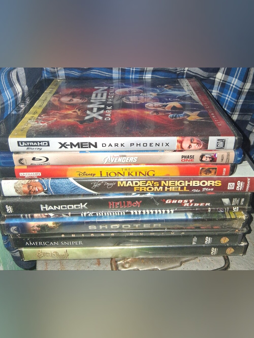 10 Dvd Lot X-Men Dark Phoenix Sucker Punch Lion King Etc.